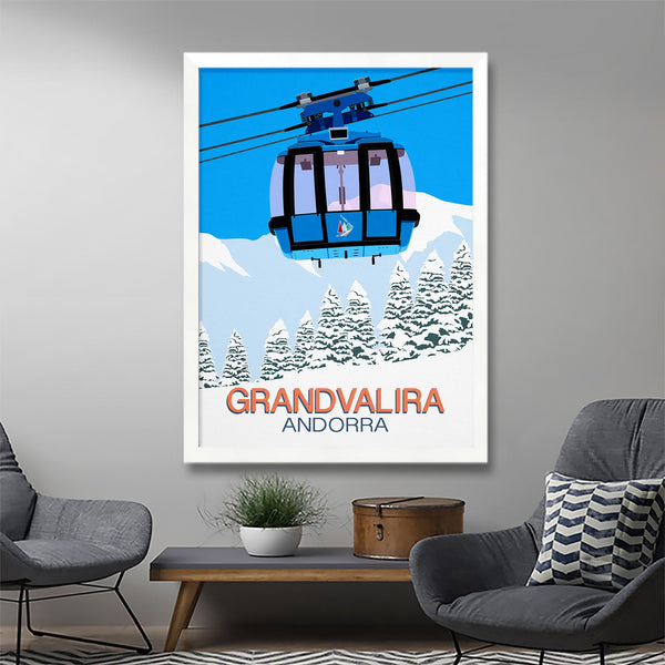 Grandvalira ski poster