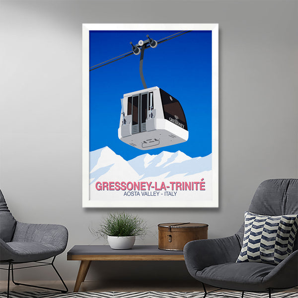 Gressoney la Trinite ski poster