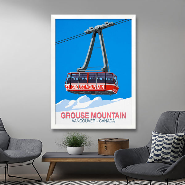 Grouse Mountain ski poster