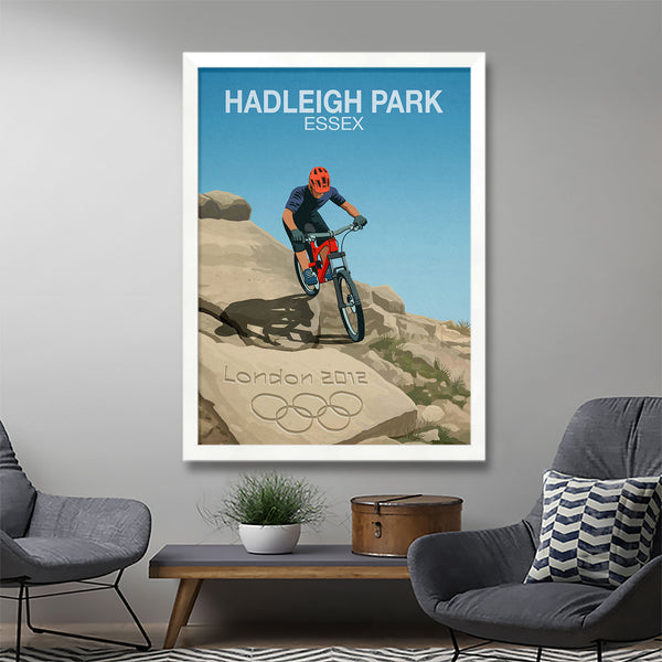 Vélo de montagne Hadleigh Park Poster