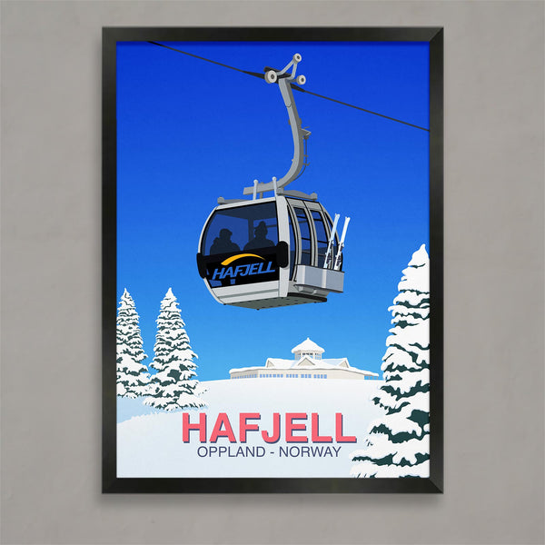 Affiche de ski Hafjell