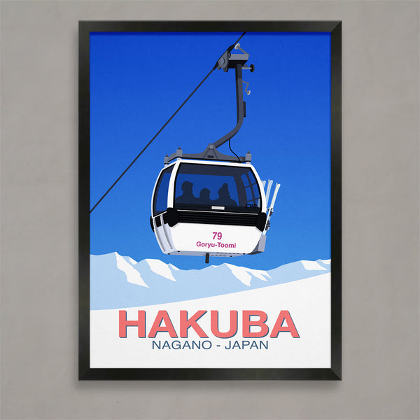 Hakuba ski poster