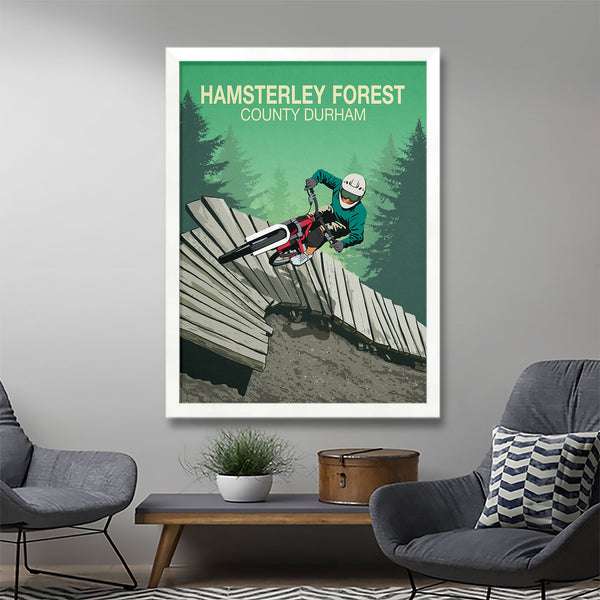 Hamsterley Forest Mountain Bike Poster