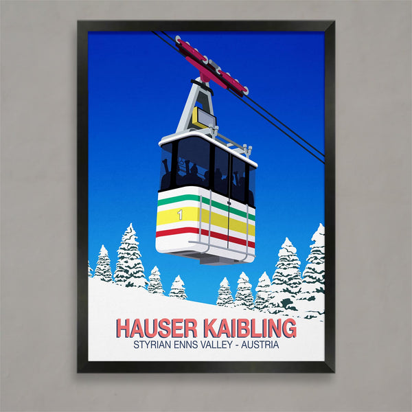 Hauser Kaibling ski poster