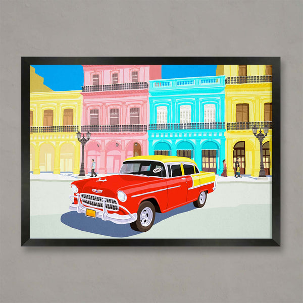 Havana Cuba travel poster