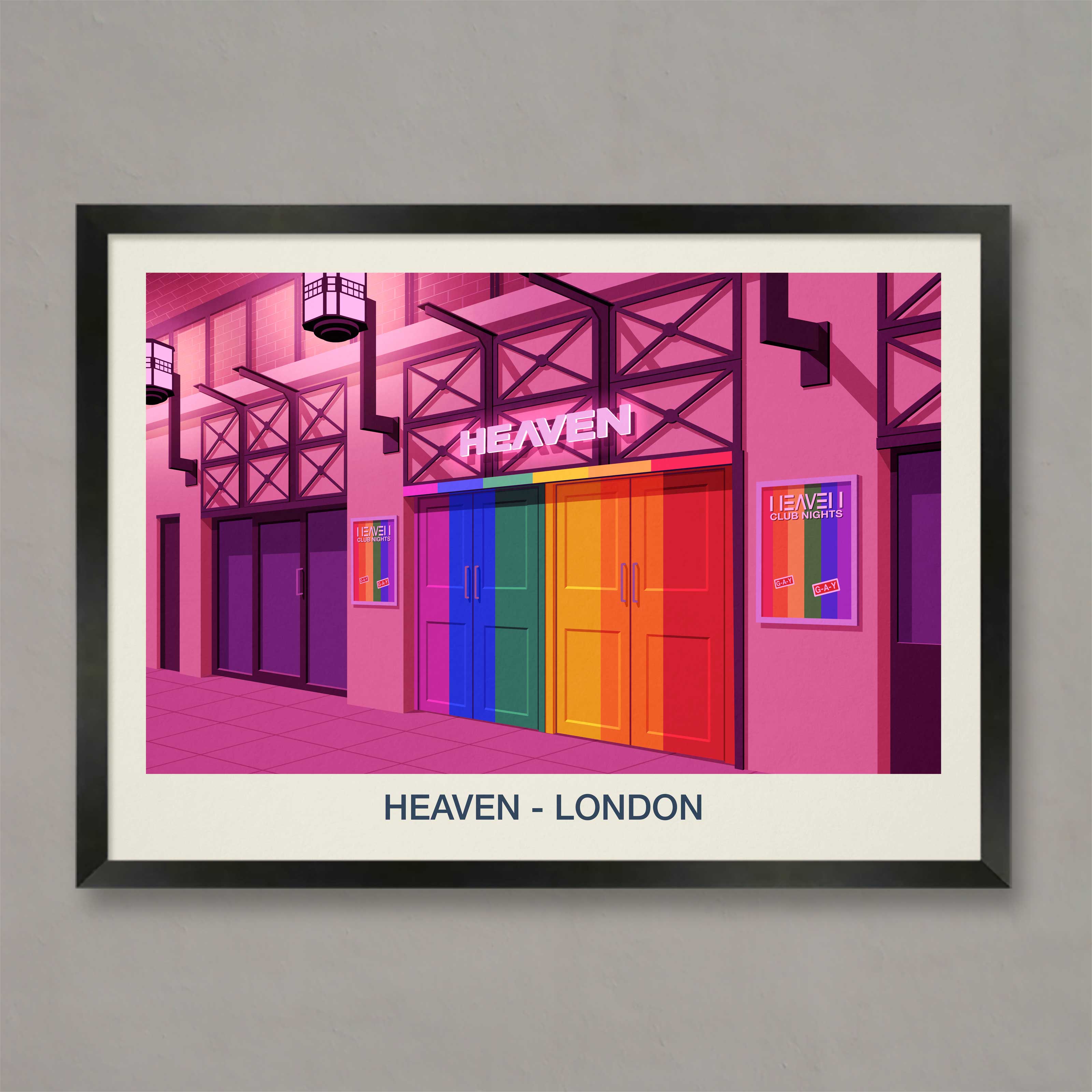 HEAVEN NIGHTCLUB POSTER – Ski Poster & Art Prints - Shop Online | Steve Ash  Illustration