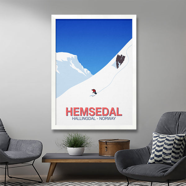 Hemsedal ski poster