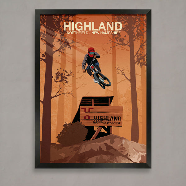 Highland Mountain Bike Poster