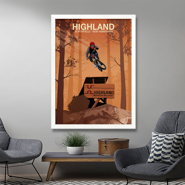 Vélo de montagne des Highlands Poster