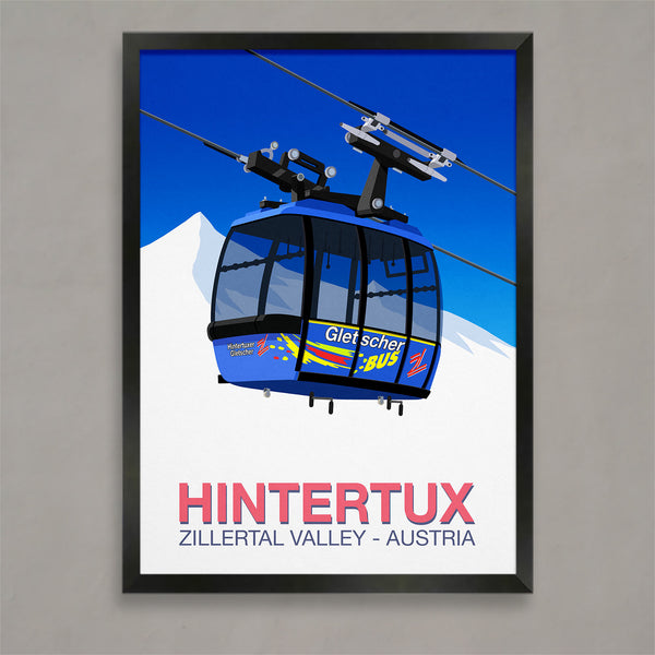 Hintertux ski poster