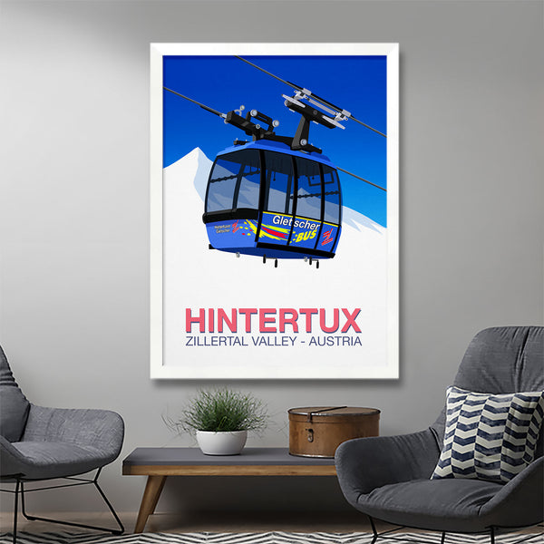 Hintertux ski poster