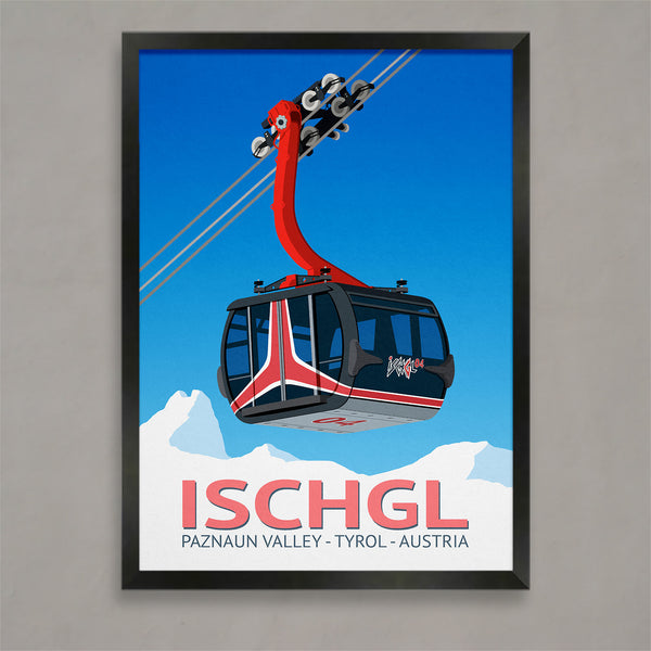 Ischgl ski poster