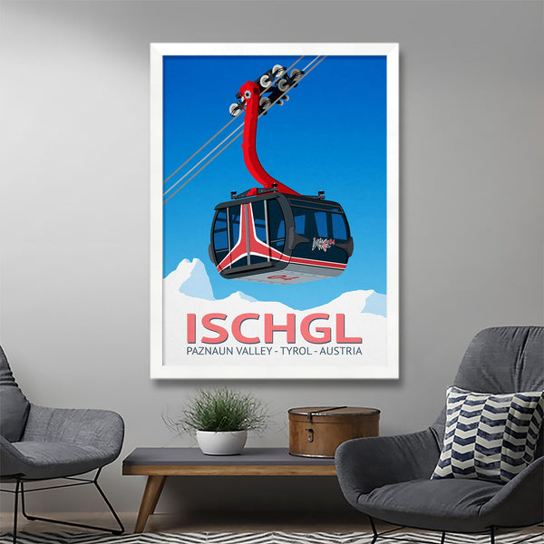 Ischgl ski poster