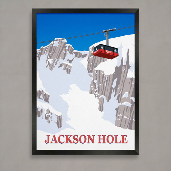 Jackson Hole ski poster