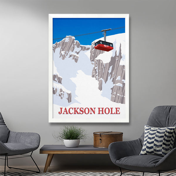 Jackson Hole ski poster