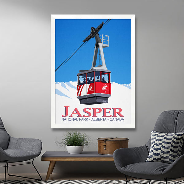 Jasper ski poster