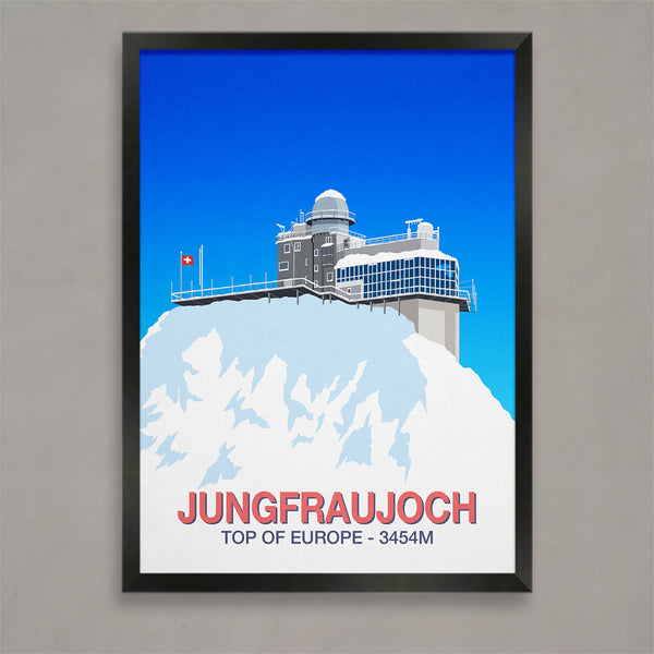Jungfraujoch viewing platform poster