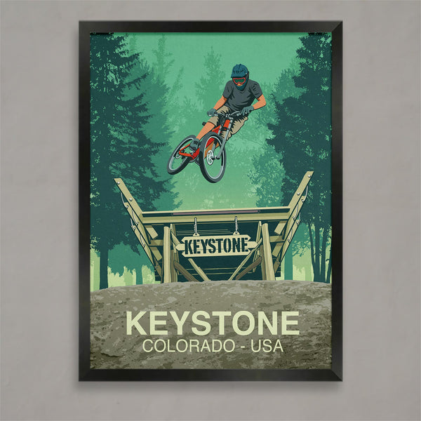 Keystone Mountain Bike Poster