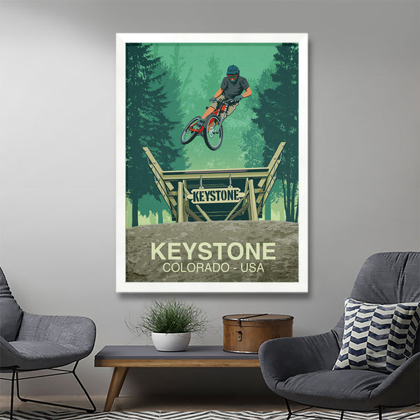Keystone Mountain Bike Poster