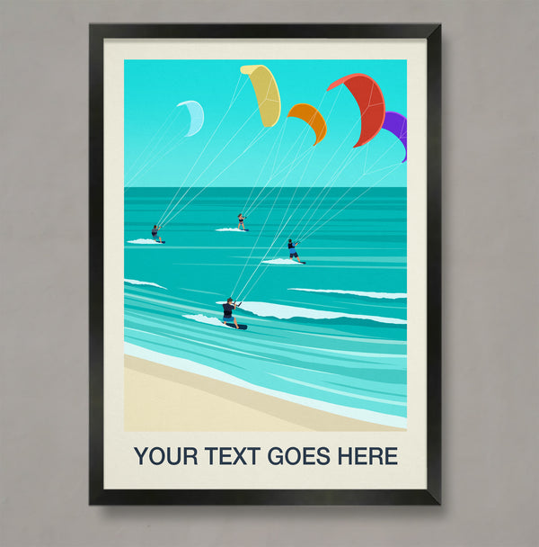 Personalised Kitesurfing Print