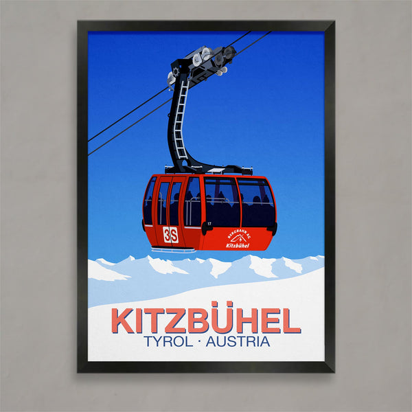 Kitzbuhel ski poster