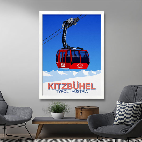 Kitzbuhel ski poster