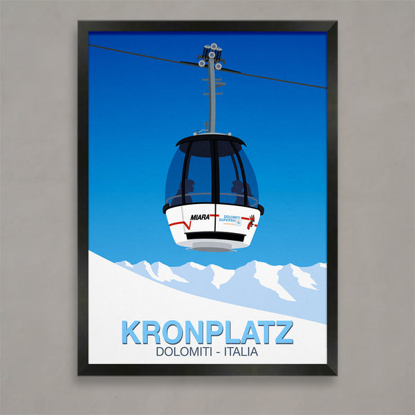 Kronplatz ski poster