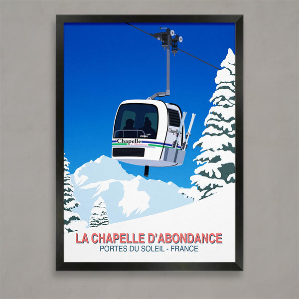 Affiche ski La Chapelle d'Abondance