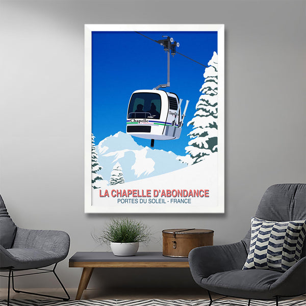 La Chapelle d'Abondance ski poster