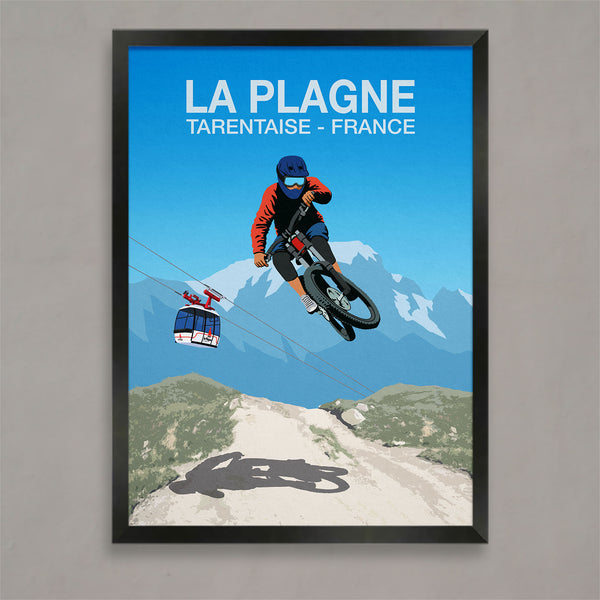 La Plagne Mountain Bike Poster