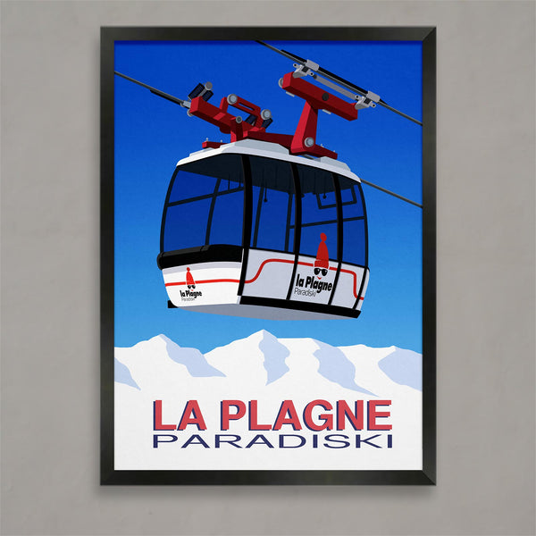 Affiche ski La Plagne