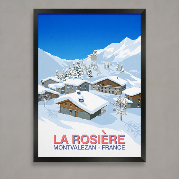 La Rosiere ski poster