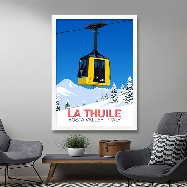 La Thuile ski poster