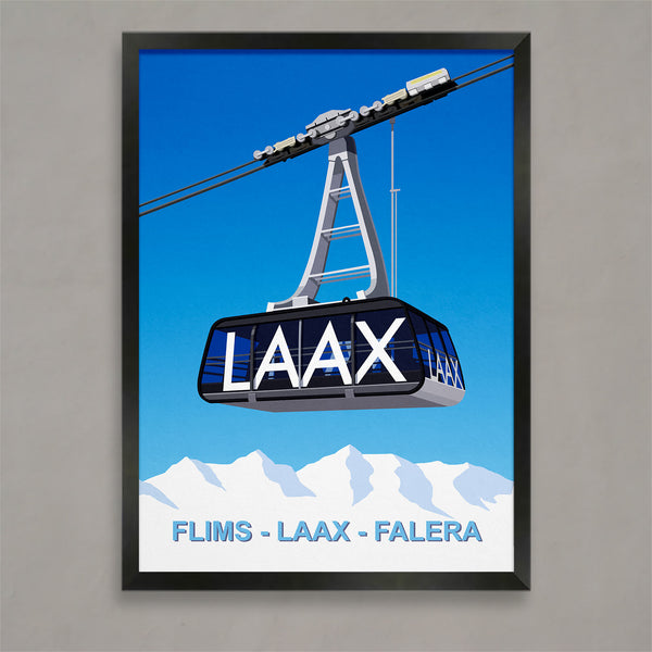 Laax ski poster