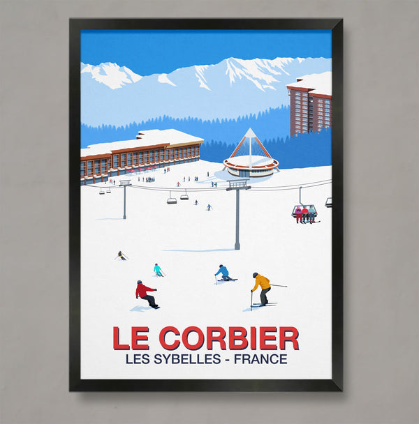 Affiche ski Les Arcs