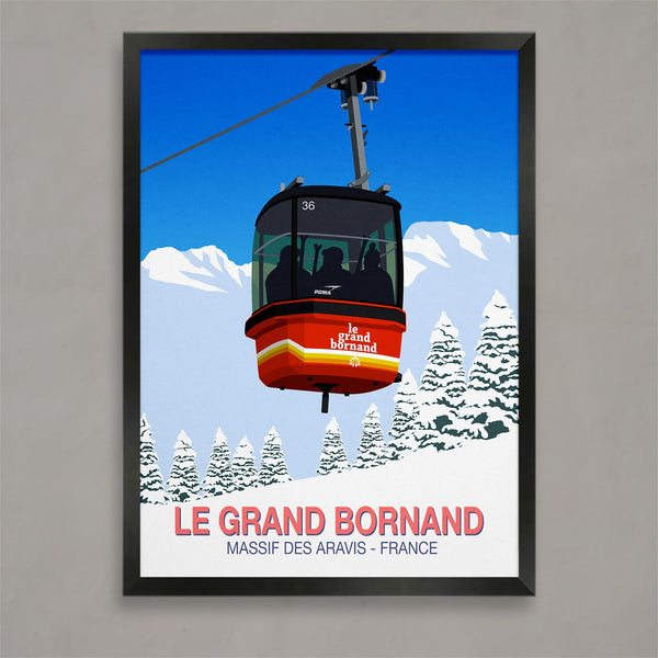 Le Grand Bornand ski poster