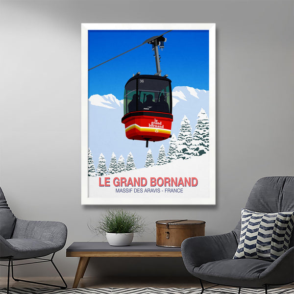 Le Grand Bornand ski poster