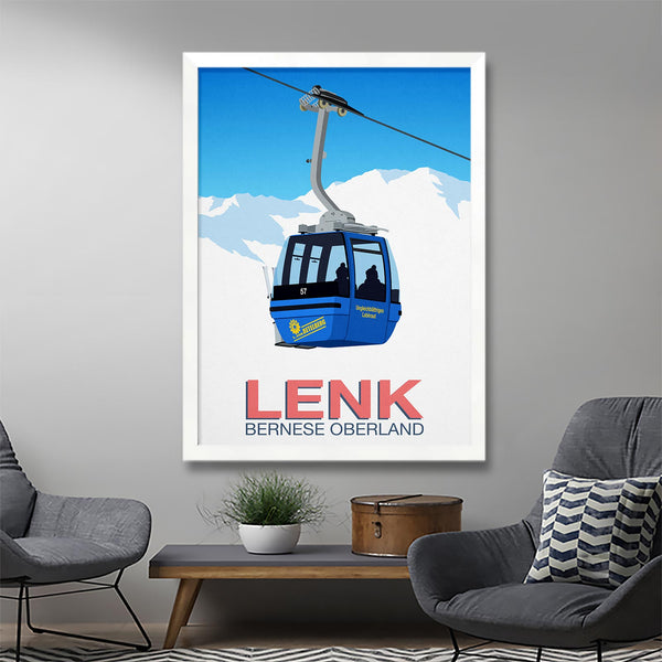 Lenk ski poster