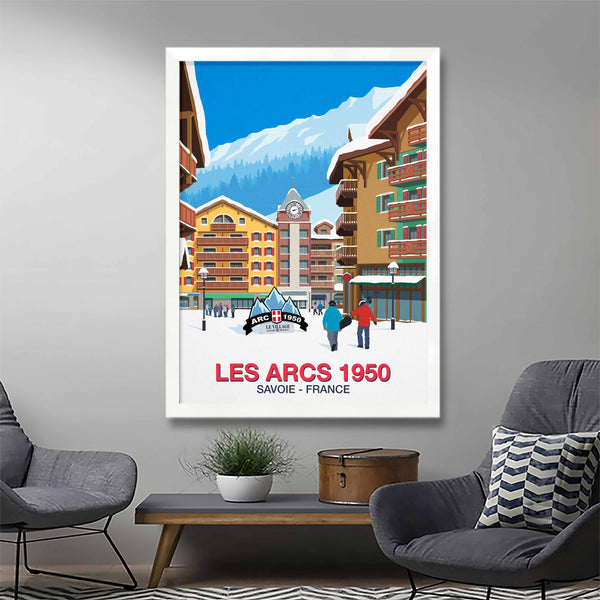 Les Arcs 1950 ski poster
