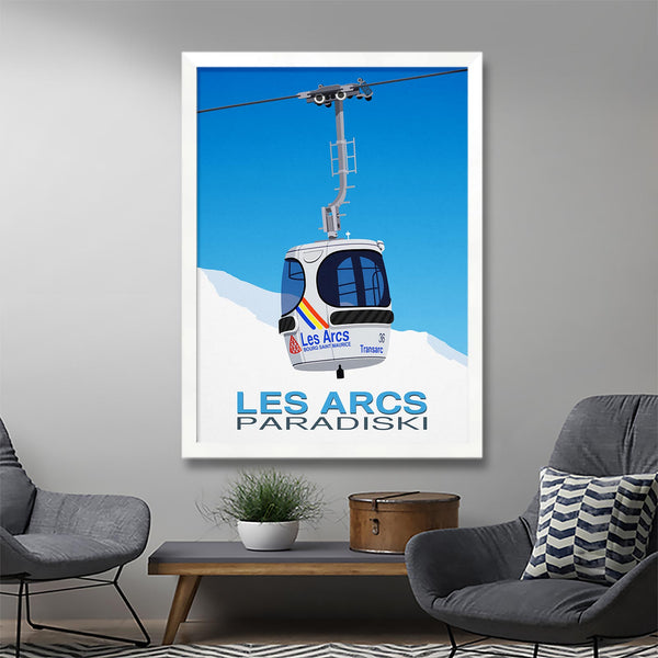 Les Arcs ski poster