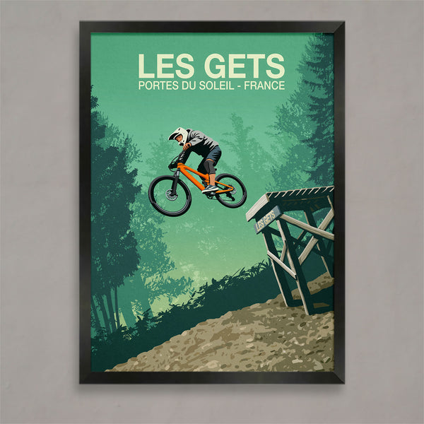 Les Gets Mountain Bike Poster