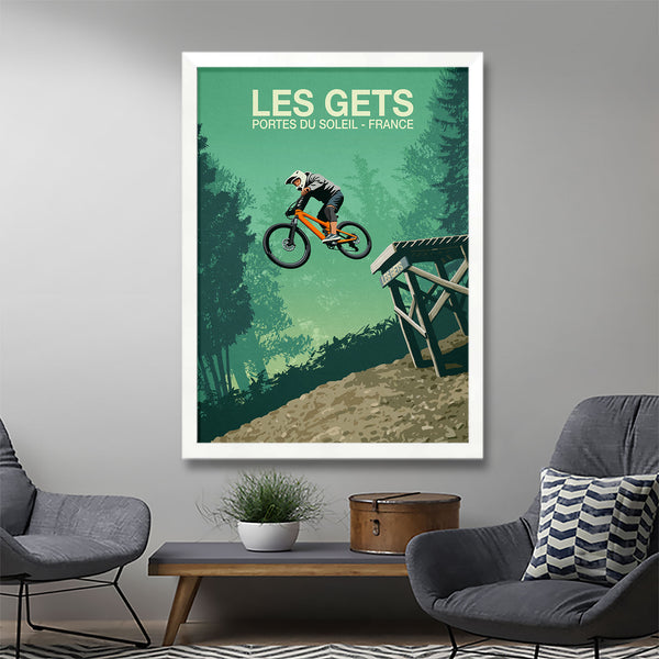 Les Gets Mountain Bike Poster