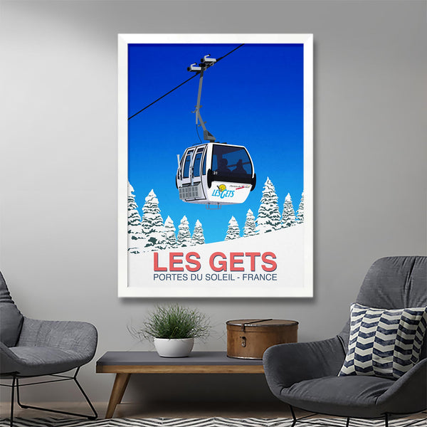 Les Gets ski poster