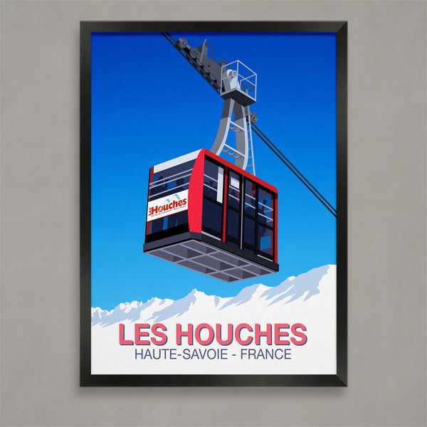 Les Houches ski poster