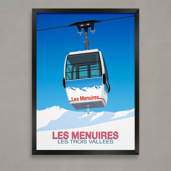 Les Menuires ski poster