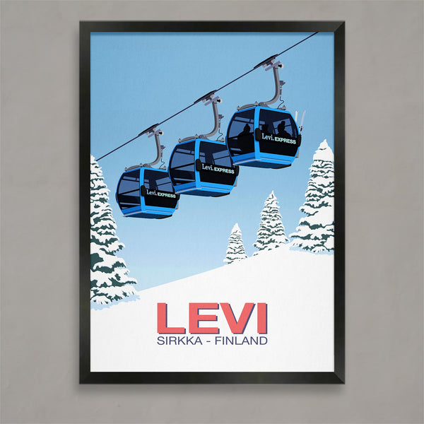 Levi ski poster