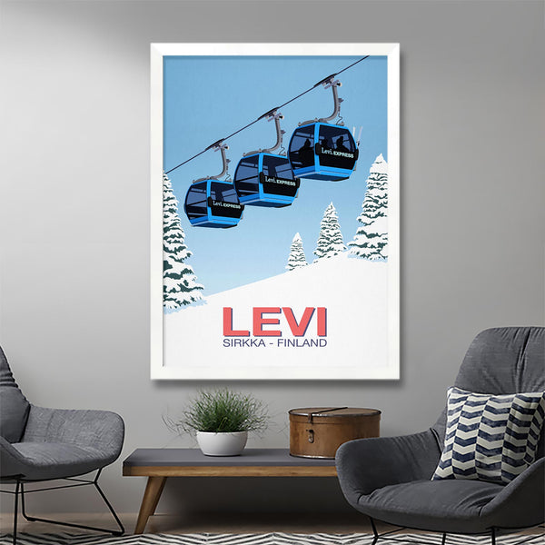 Levi ski poster