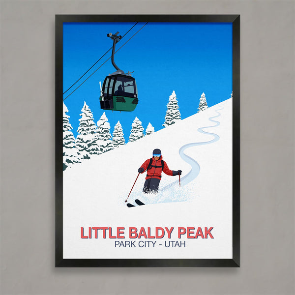 Little Baldy Peak ski poster