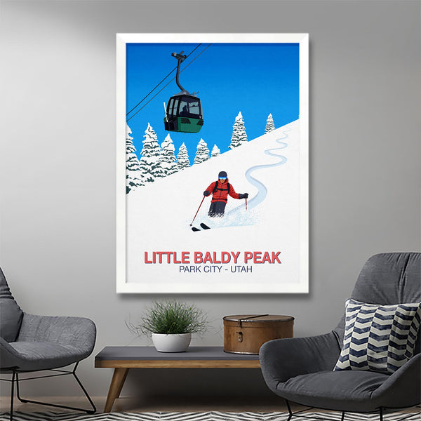 Little Baldy Peak ski poster