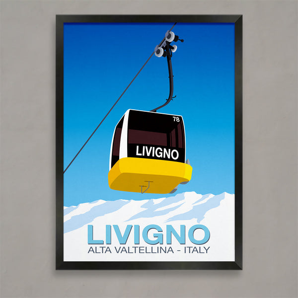 Livigno ski poster